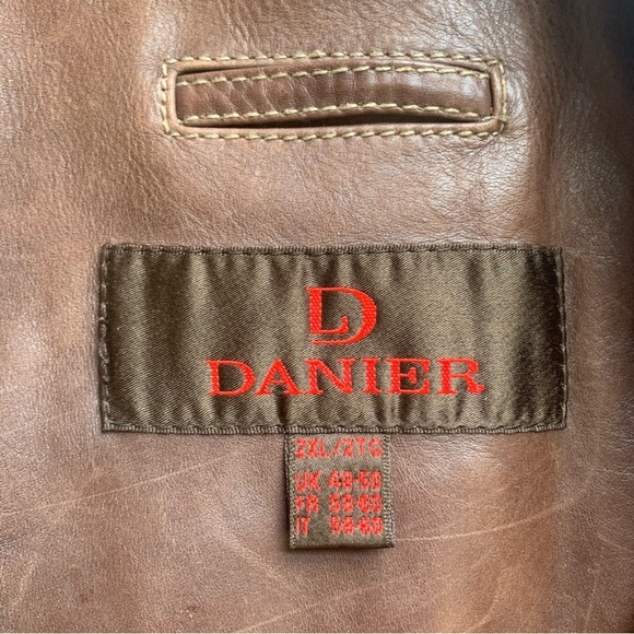 Y2K Brown Danier Leather Jacket - Picture 12 of 15